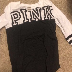 pink shirt 3/4 sleeves